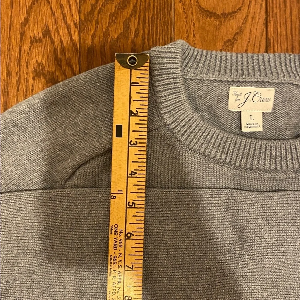 J. Crew Heather Gray Crewneck Sweater